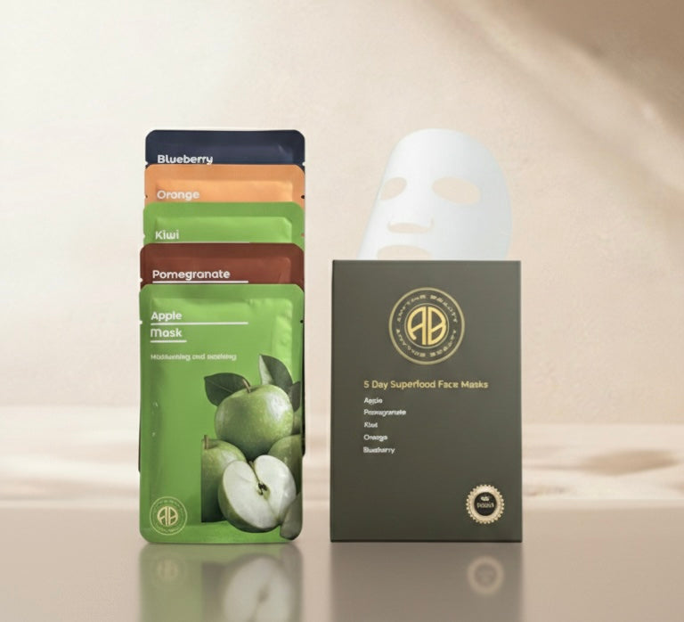 Set of 5 superfood face masks
